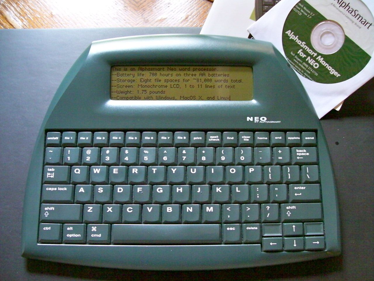 Alphasmart Neo - History: Everything else to sell, buy or trade - The